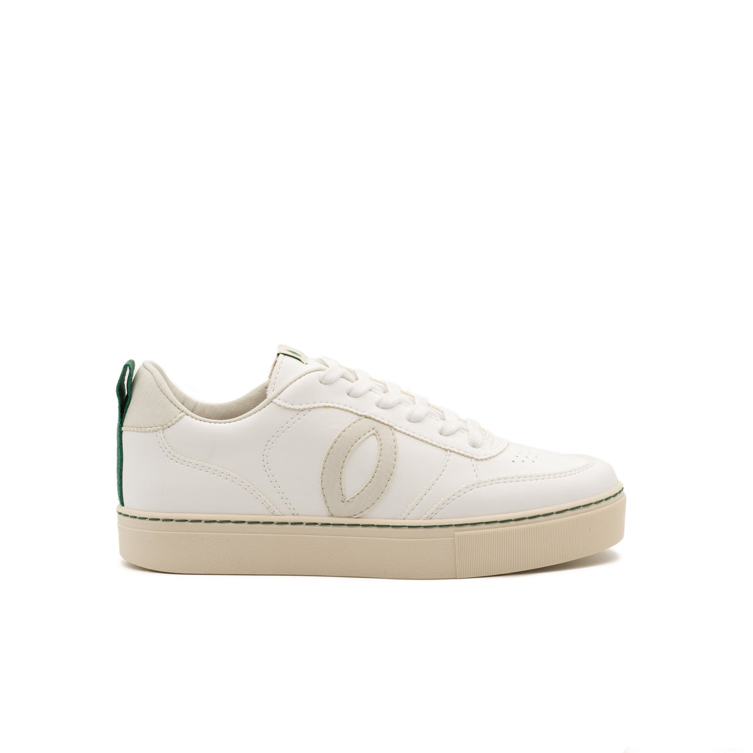 Baskets en cuir vegan blanche