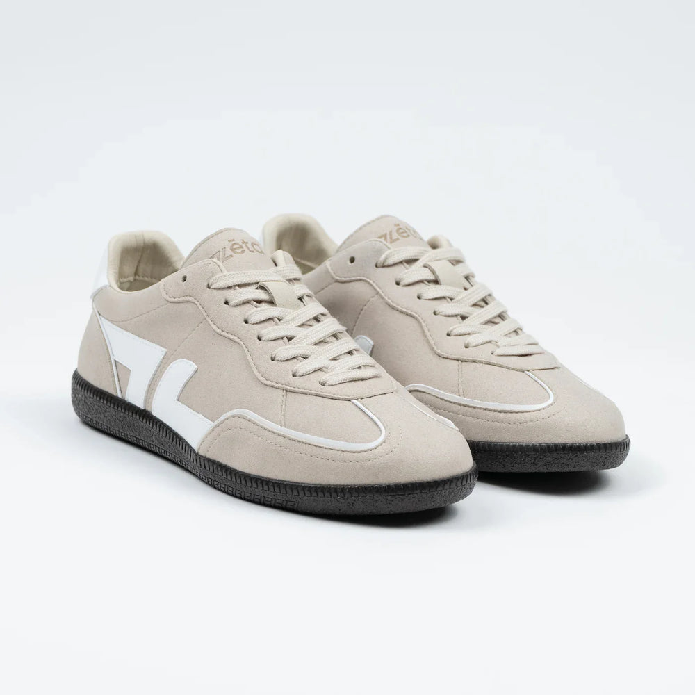 baskets vegan beige en daim
