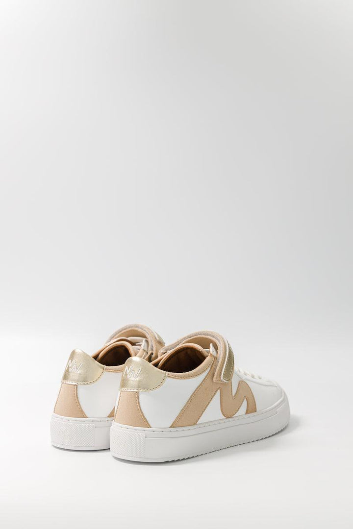 Baskets à scratch pour femme Master Mind beige