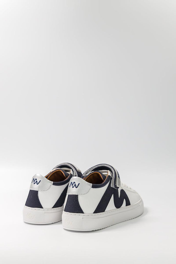 Sneakers personnalisées à scratch Master Mind marine