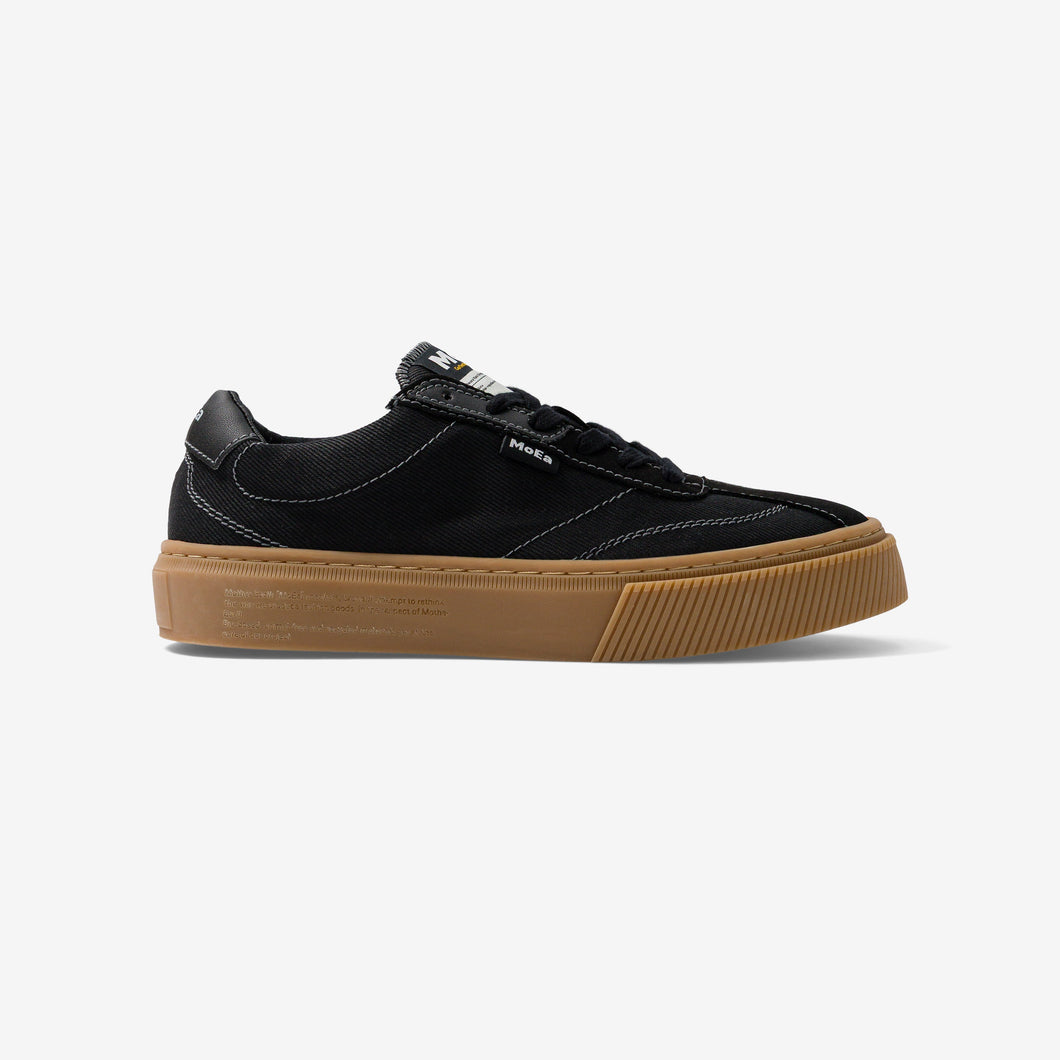 Baskets Vegan en Toile de Banane ecyclée Noire