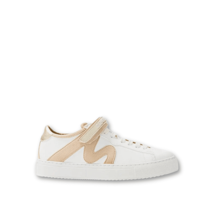 baskets blanches en cuir vegan personnalisables