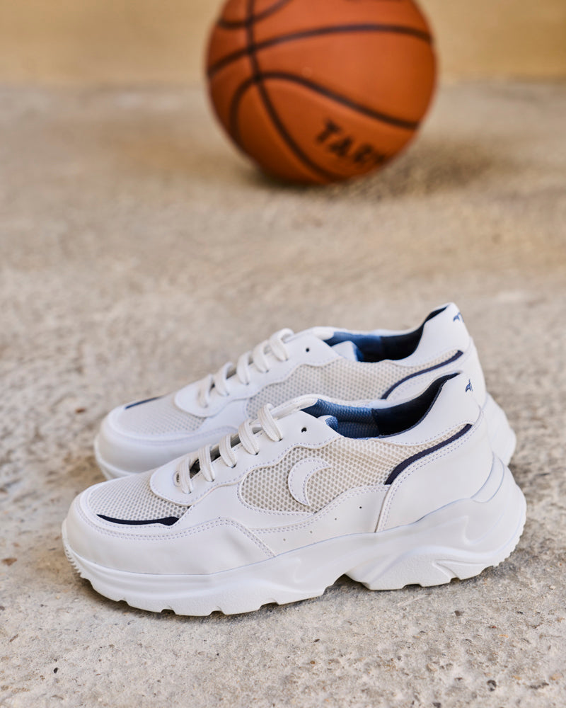 baskets vegan au design rétro running avec semelles épaisses chunky