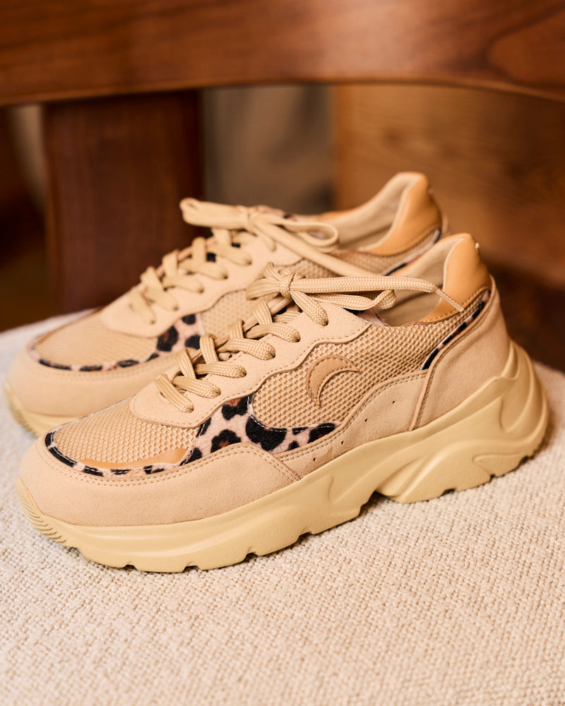 baskets vegan au design rétro running avec semelles épaisses chunky