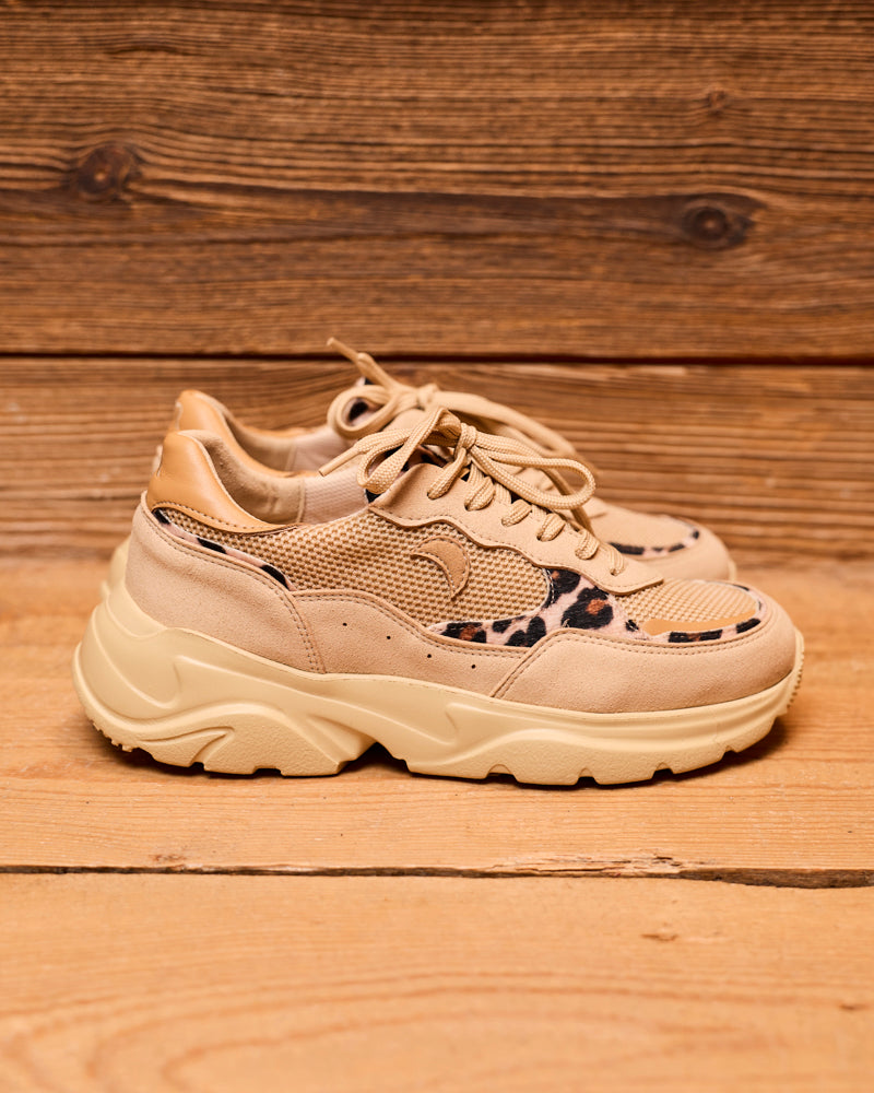 baskets vegan au design rétro running avec semelles épaisses chunky