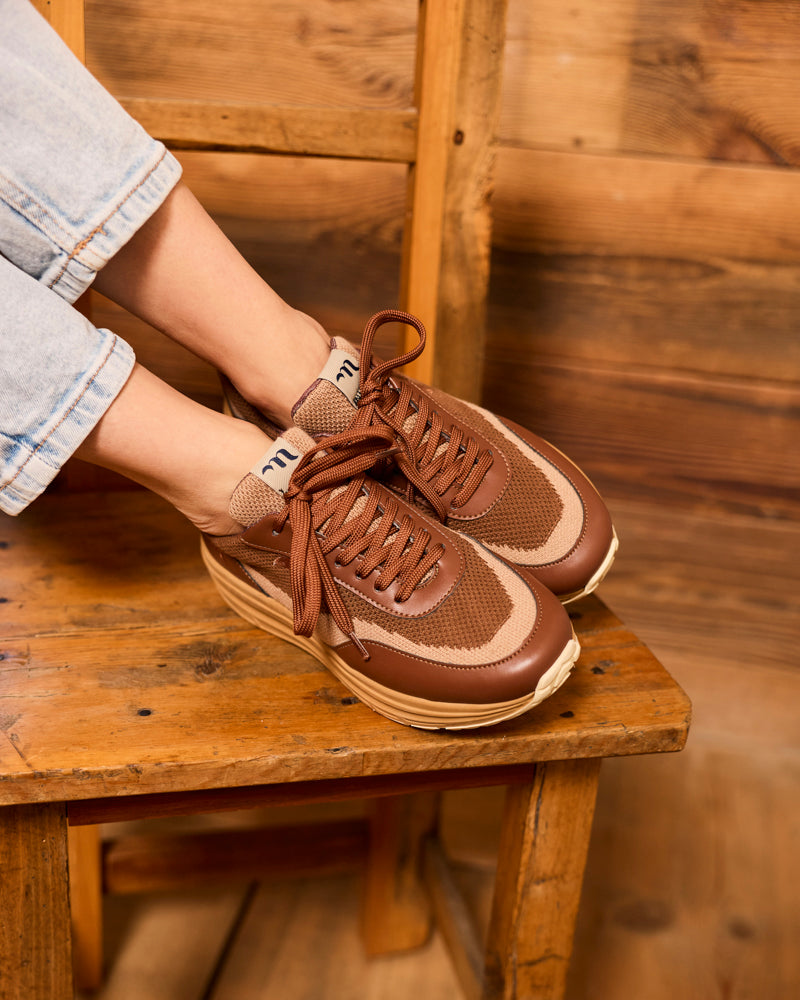 baskets vegan avec semelles épaisses