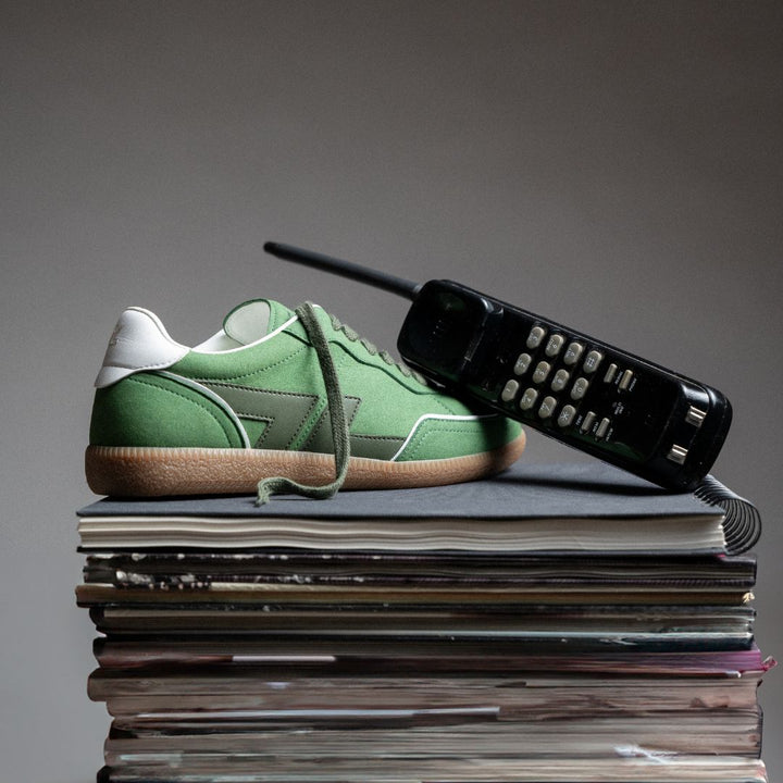 baskets style retro en suede vegan