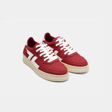 Load image into Gallery viewer, Vue de face des baskets rouges Beta B3, modèle vegan écoresponsable.