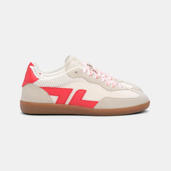 Baskets vegan Delta Cordura Blanco, vue de profil mettant en avant la silhouette épurée et durable.