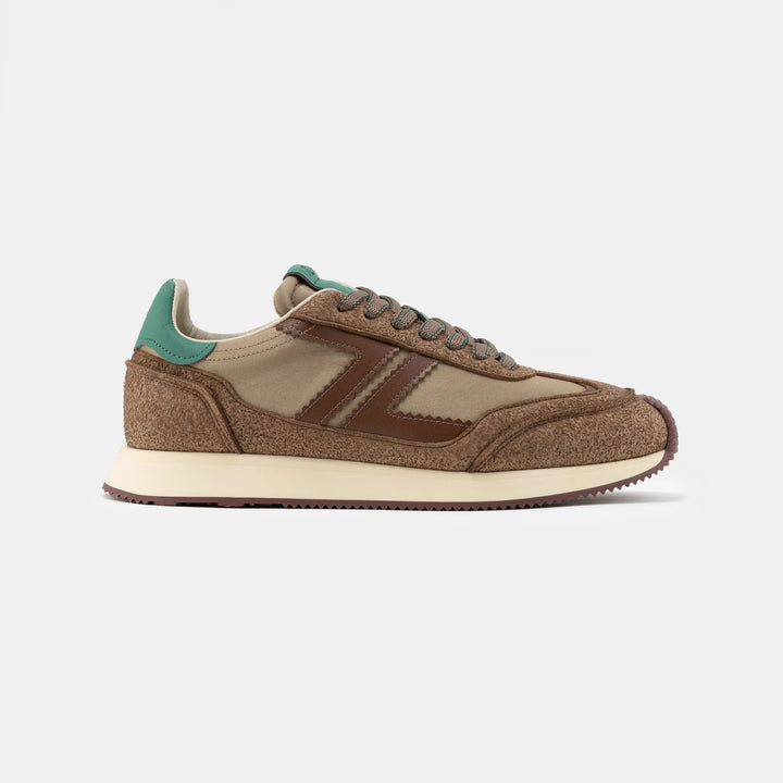 baskets vegan retro running marron