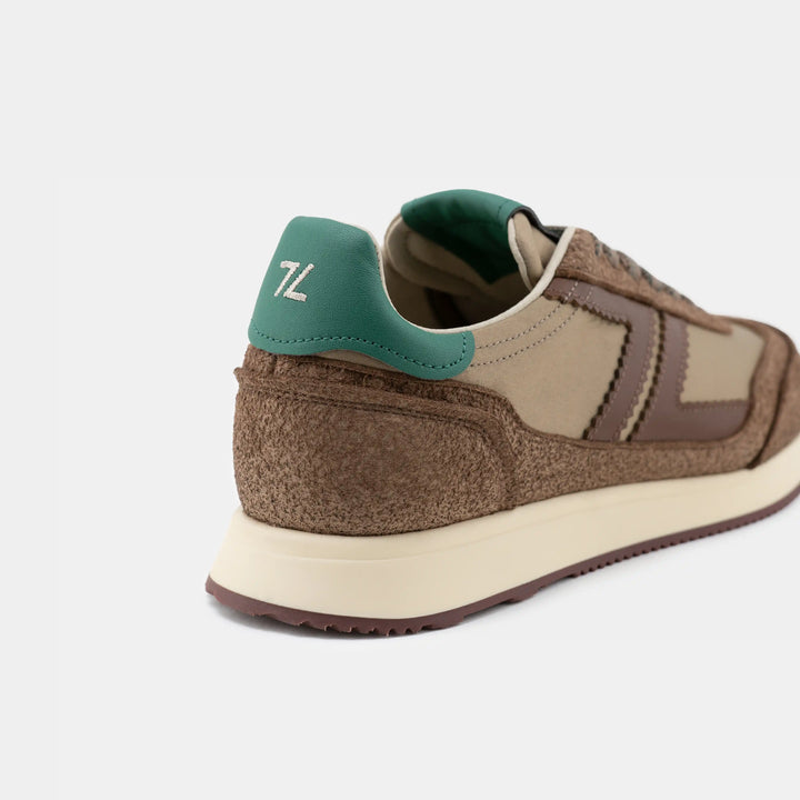 baskets vegan retro running marron