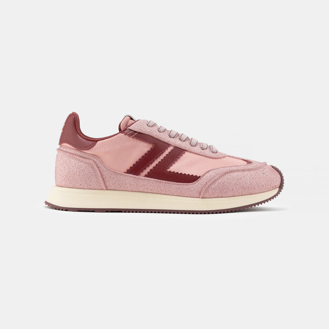 baskets végan retro running rose
