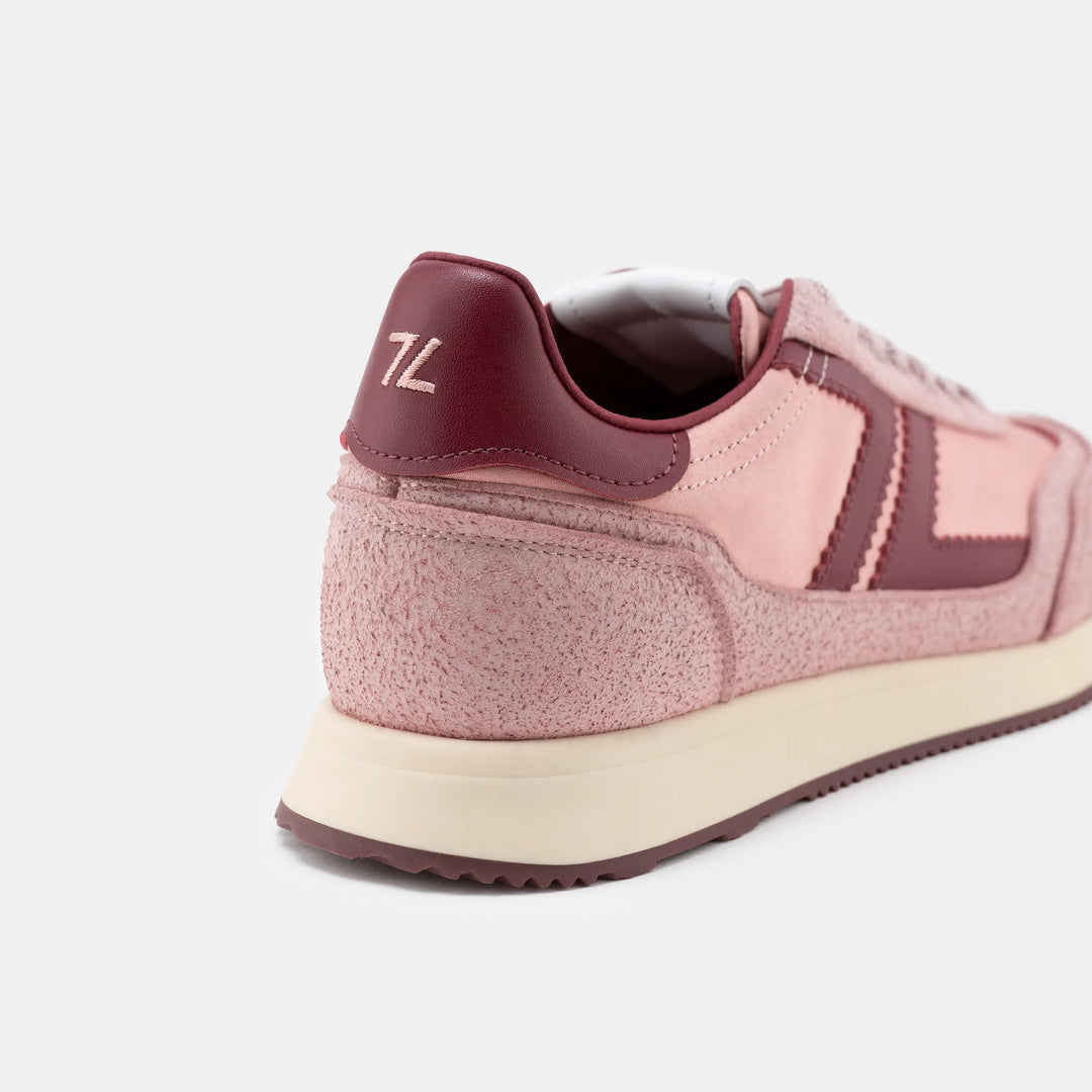 baskets végan retro running rose