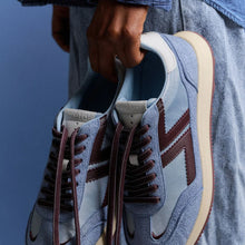 Charger l'image dans la galerie, baskets vegan retro running bleu