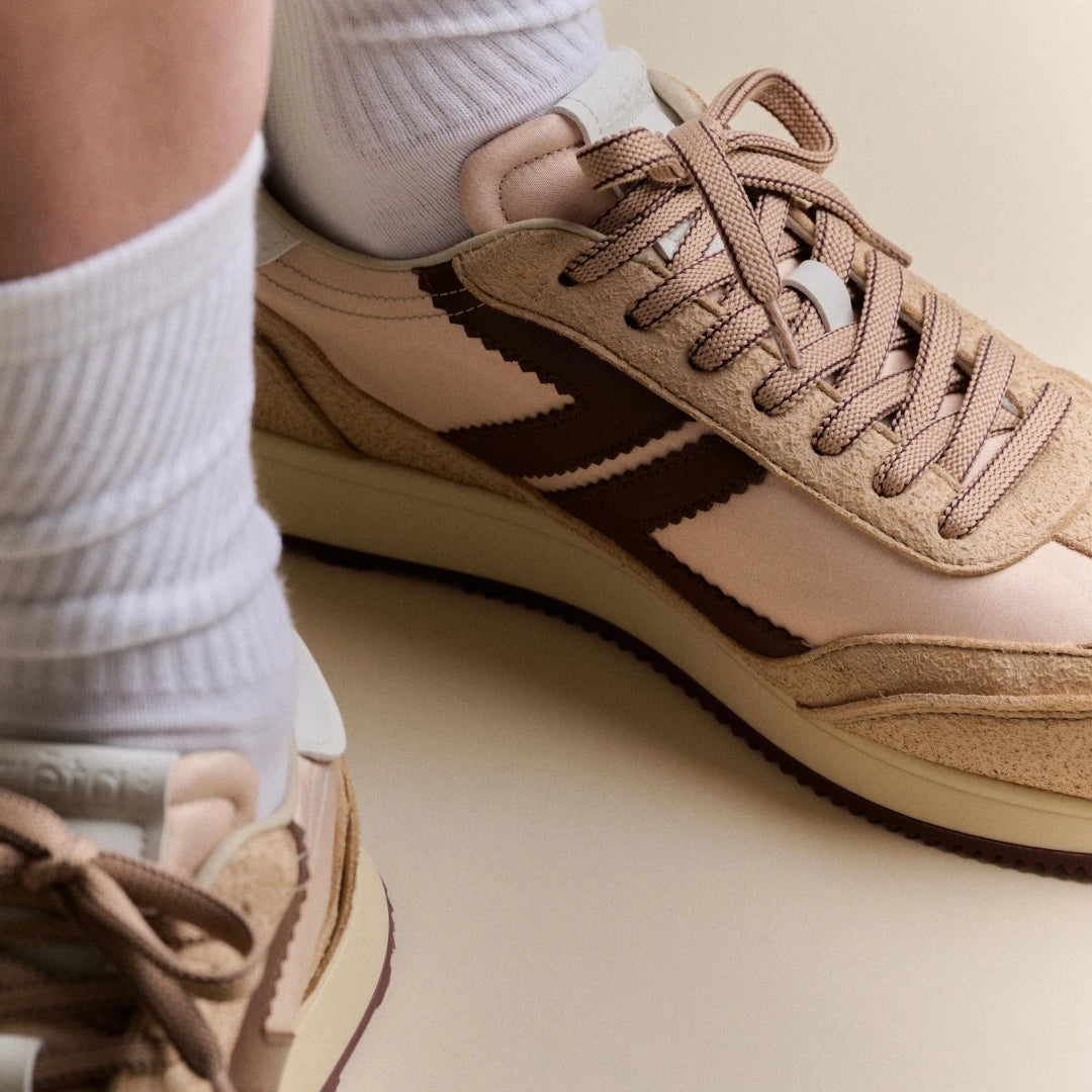 baskets vegan running beige