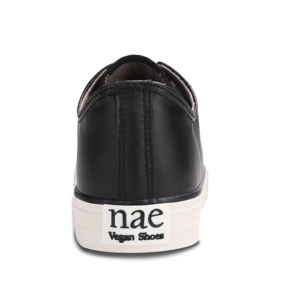 baskets vegan en cuir de pomme noir