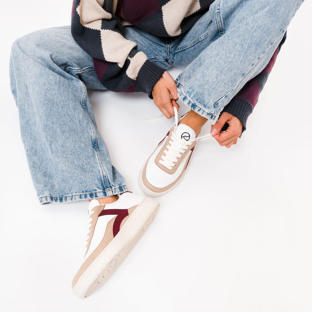 Baskets vegan Kumi Bordeaux