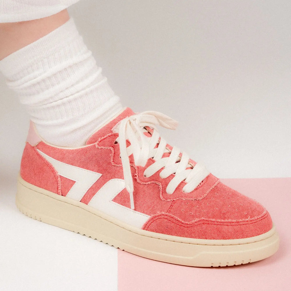 baskets vegan rose femme
