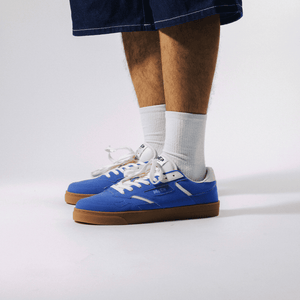 baskets vegan homme bleu