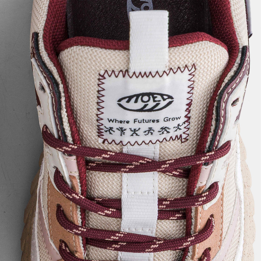 Baskets vegan multi matières beige