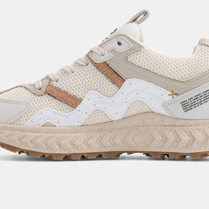 Baskets vegan multi matières beige