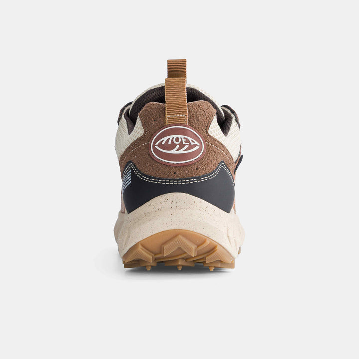 Baskets vegan multi matières marron