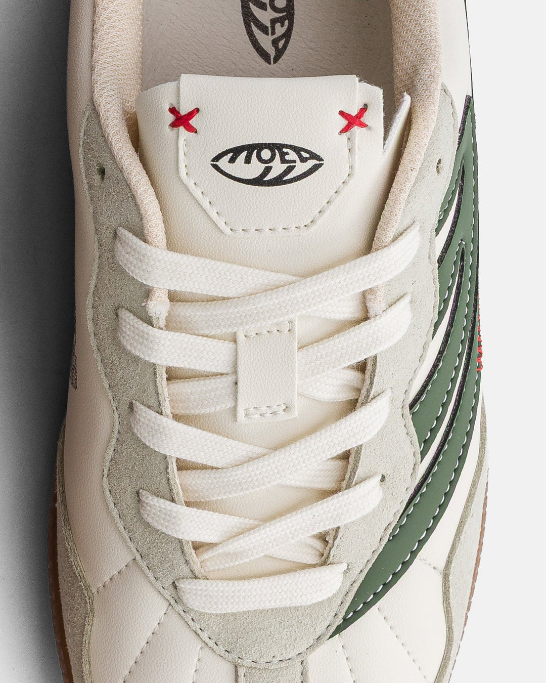 Baskets vegan Moea Flow WL - White &amp; Green - Apple