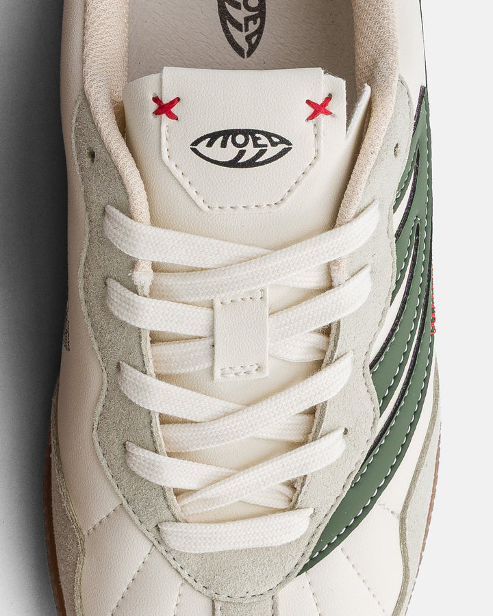 Baskets vegan Moea Flow WL - White &amp; Green - Apple