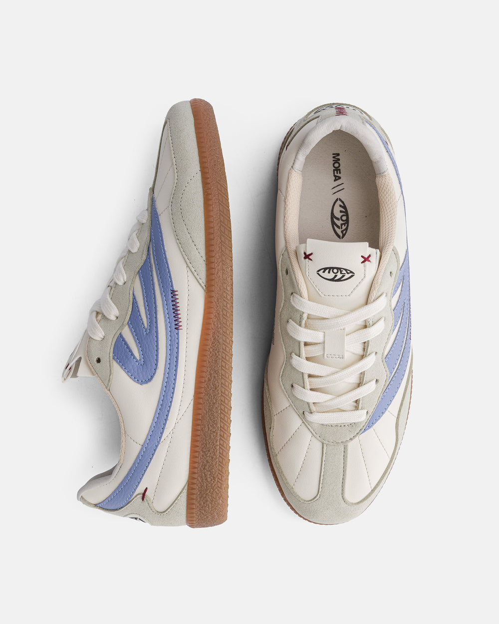 Baskets vegan Moea Flow WL - White & Lila - Orange