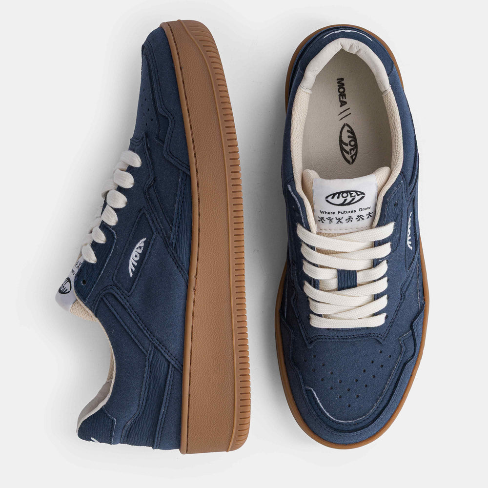 Baskets éco responsables full suede blue