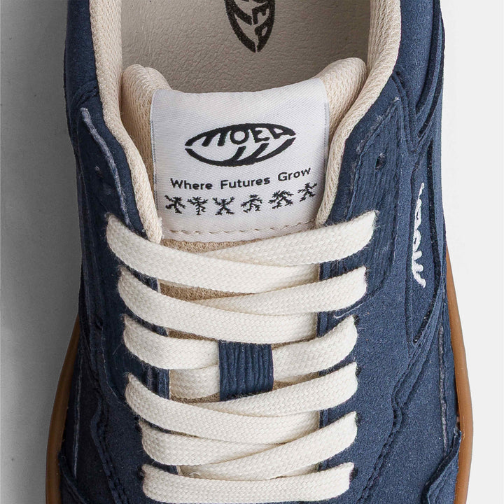 Baskets vegan full suede blue