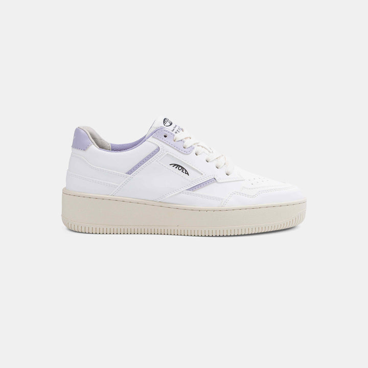 Baskets éthiques lila violet blanc