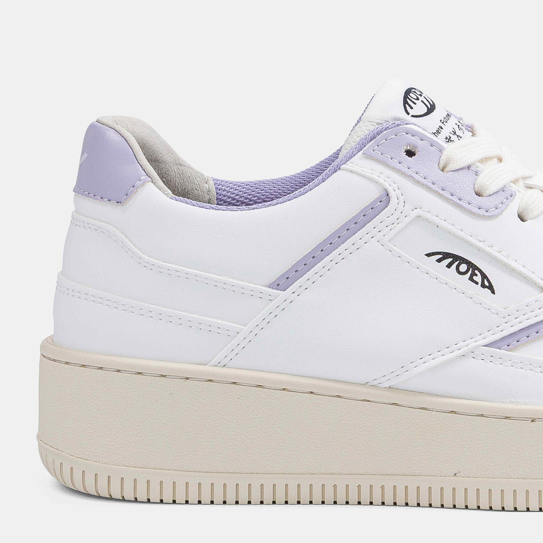 Baskets vegan blanc violet lila
