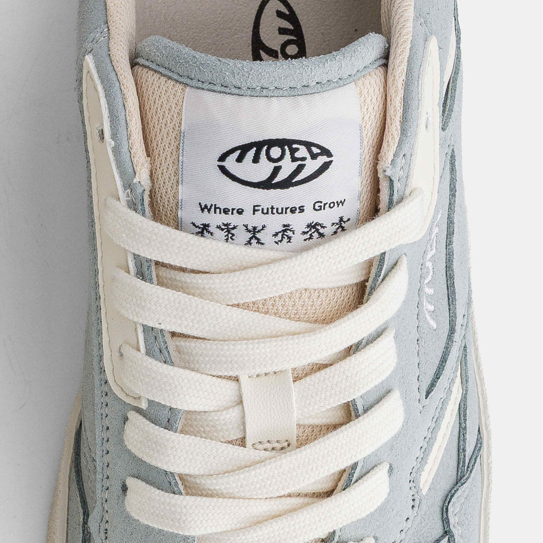 Baskets vegan basses bleu clair