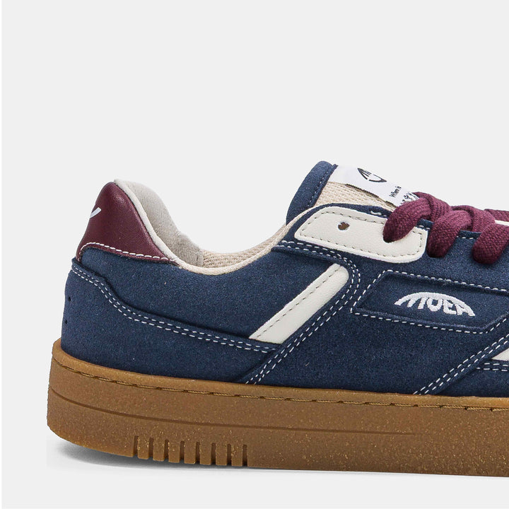 Baskets basses vegan bleu foncé
