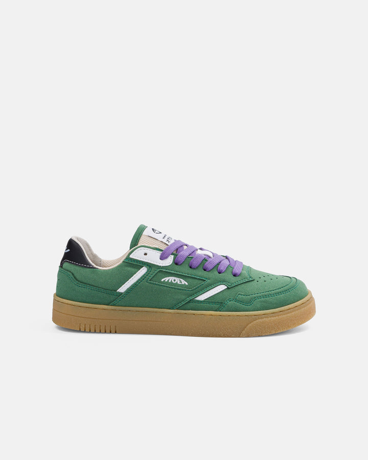 Baskets vegan Moea Origin Low - Forest Suede &amp; White - Corn