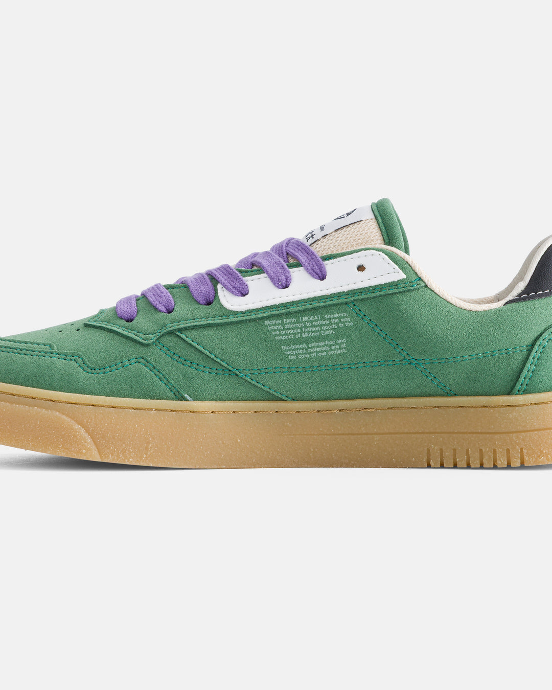 Baskets vegan Moea Origin Low - Forest Suede &amp; White - Corn