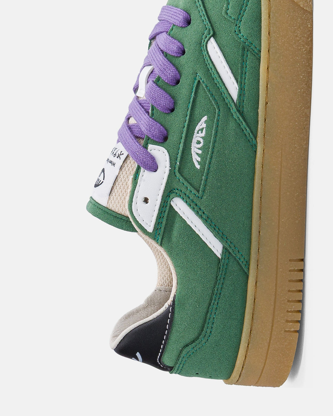 Baskets vegan Moea Origin Low - Forest Suede &amp; White - Corn