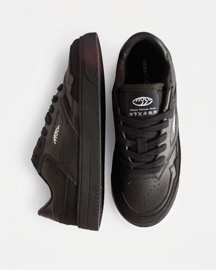 Baskets vegan Moea Origin Low - Full Black - Corn