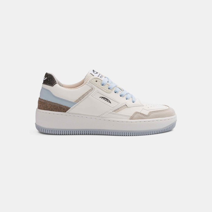 Baskets vegan éthique bleu et blanc