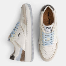 Load image into Gallery viewer, Baskets vegan écologique bleu et blanc