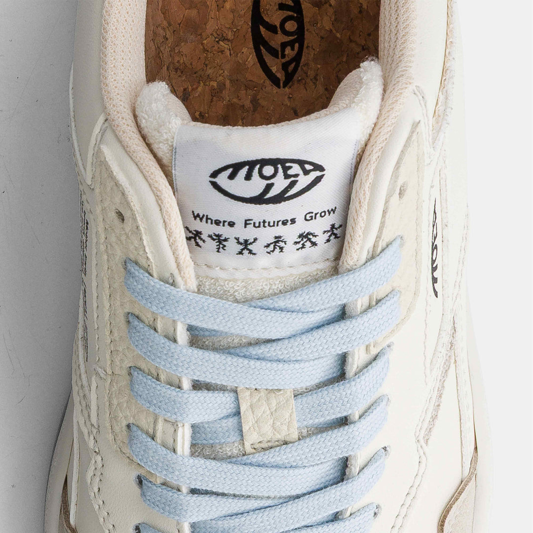 Baskets écologiques bleu et blanc