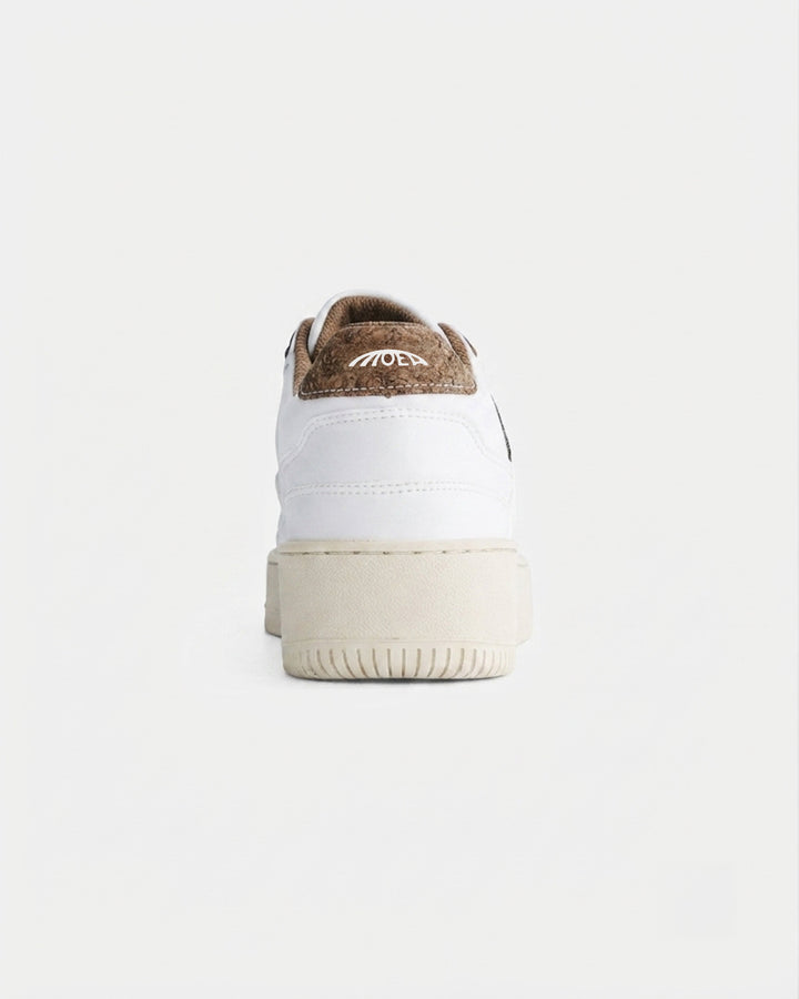 Baskets vegan Moea Origin - White &amp; Brown - Palm