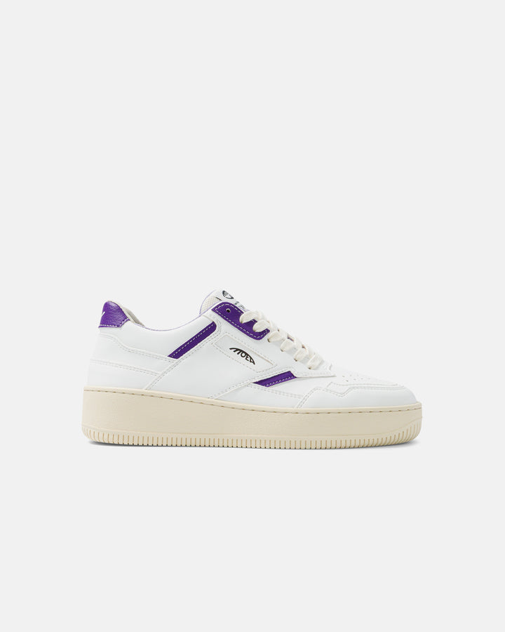 Baskets vegan Moea Origin - White &amp; Purple - Orange