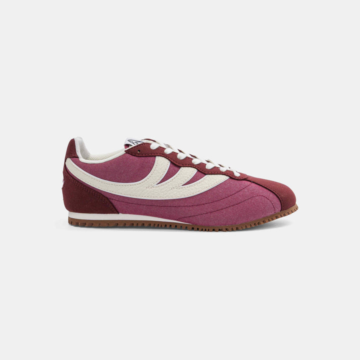 Baskets vegan Moea Rise - Bordeaux &amp; Beige - Mushroom