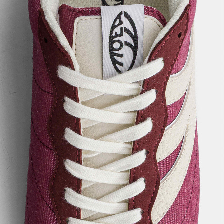 Baskets vegan Moea Rise - Bordeaux &amp; Beige - Mushroom