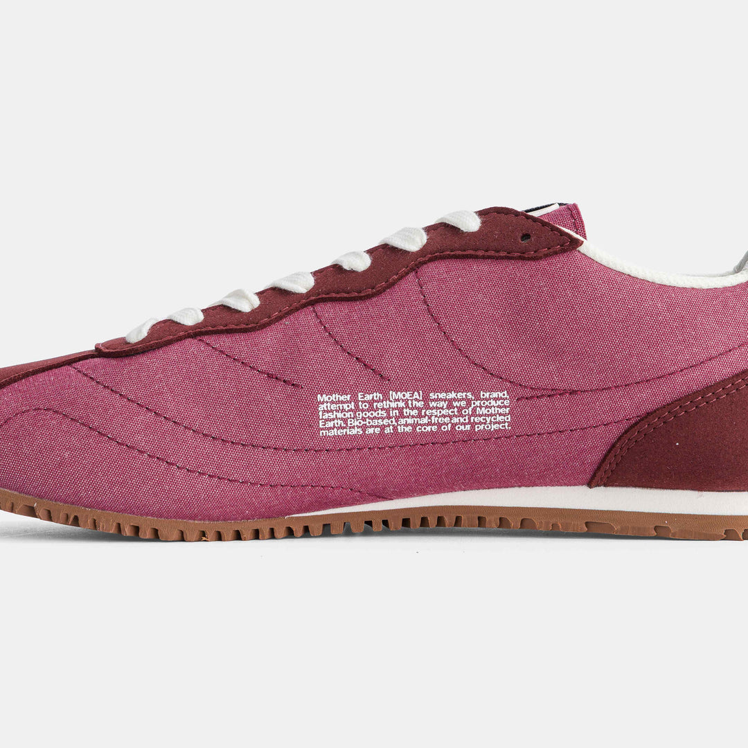 Baskets vegan Moea Rise - Bordeaux &amp; Beige - Mushroom