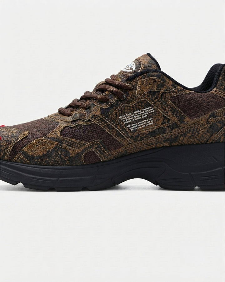 Baskets vegan Moea Rush - Brown Snake - Palm