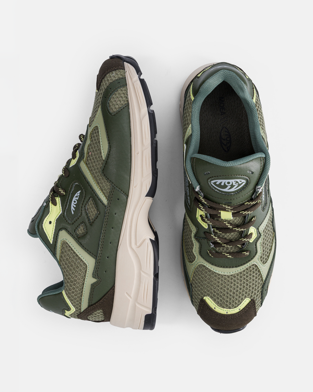 Baskets vegan Moea Rush / Green Acid / Cactus