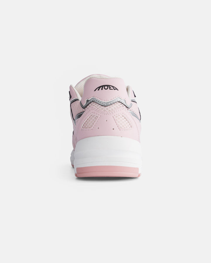 Baskets vegan Moea Rush - Pink &amp; Silver - Corn